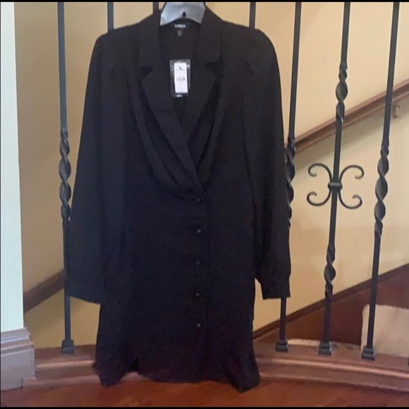 Express asymmetrical Button blazer dress!! - Picture 2 of 5